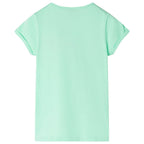 Kinder-T-Shirt Knallgrün 104