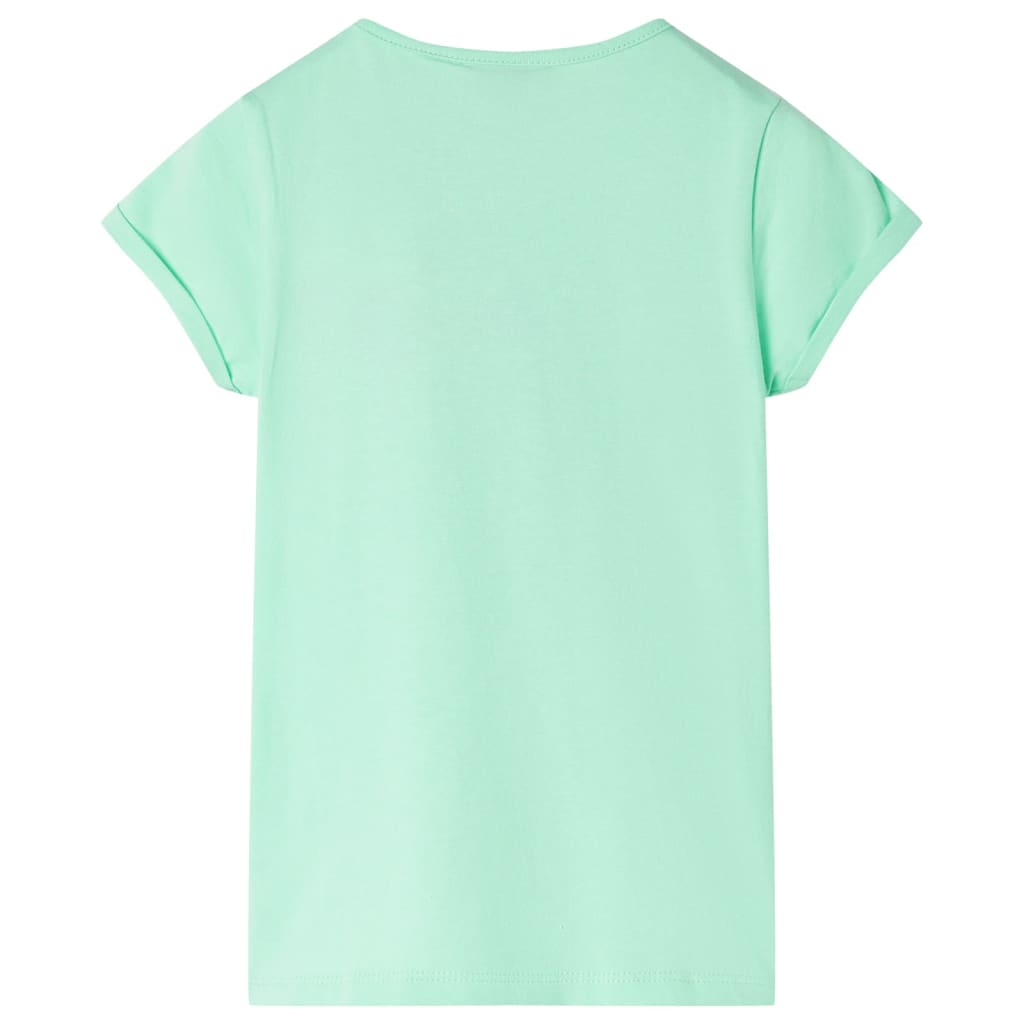 Kinder-T-Shirt Knallgrün 104