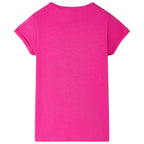 Kinder-T-Shirt Dunkelrosa 92