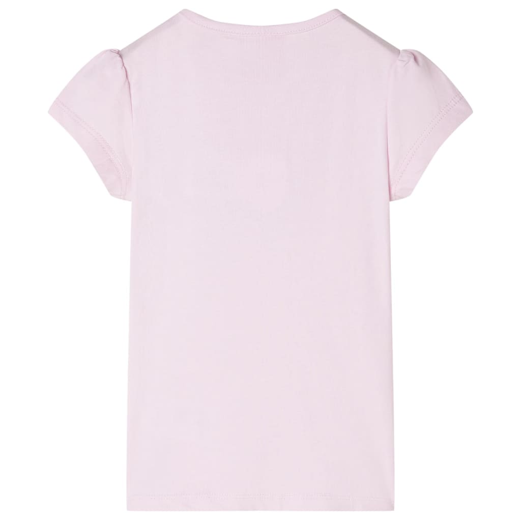 Kinder-T-Shirt mit Flügelärmeln Zartrosa 128
