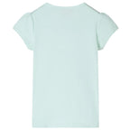 Kinder-T-Shirt mit Flügelärmeln Helles Minzgrün 140