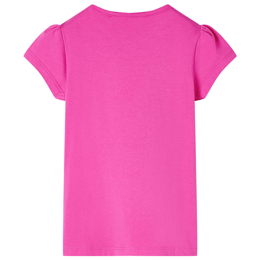 Kinder-T-Shirt mit Flügelärmeln Dunkelrosa 104