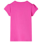 Kinder-T-Shirt mit Flügelärmeln Dunkelrosa 104