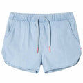 Kindershorts Helles Jeansblau 128