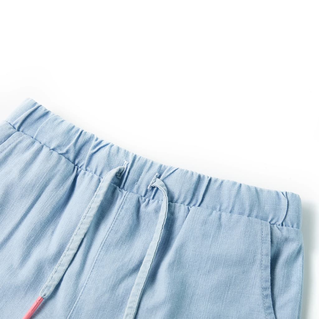 Kindershorts Helles Jeansblau 128