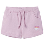 Kindershorts mit Kordelzug Lila 140