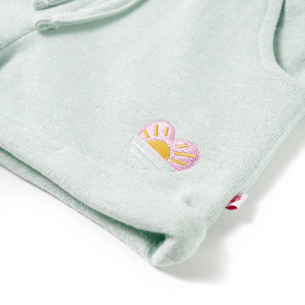 Kindershorts mit Kordelzug Helles Minzgrün 128