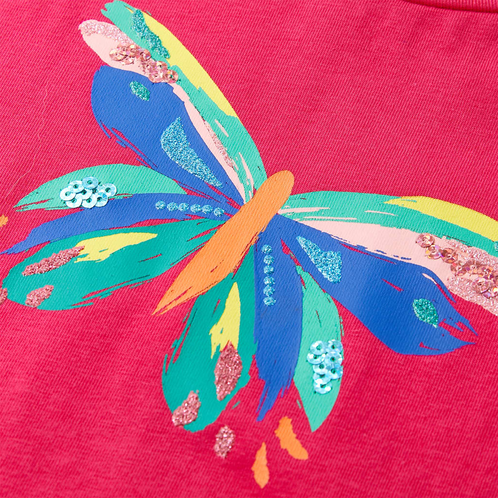 Kinder-T-Shirt Knallrosa 104