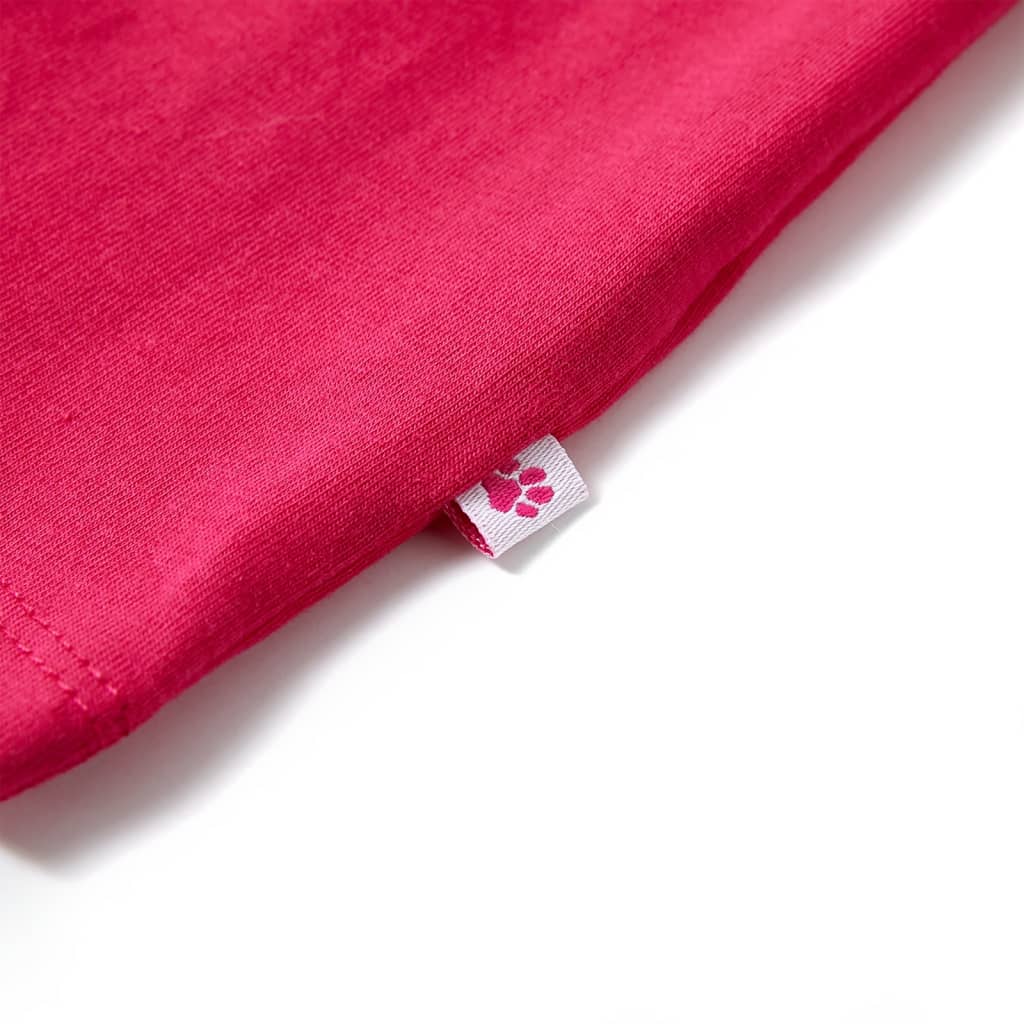 Kinder-T-Shirt Knallrosa 116