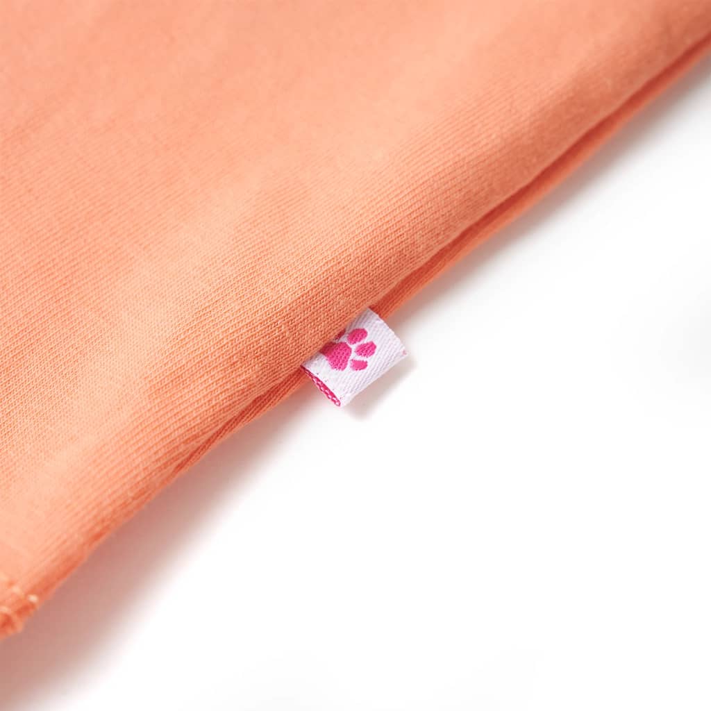 Kinder-T-Shirt Pfirsichfarbe 128