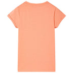 Kinder-T-Shirt Pfirsichfarbe 140