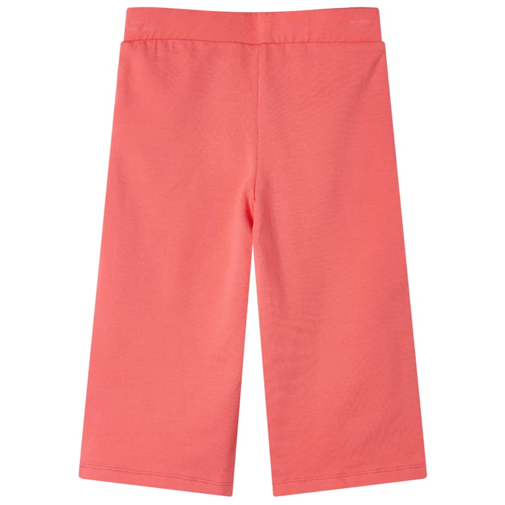 Kinderhose mit Weiten Beinen Korallenrosa 128