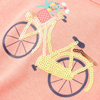 Kinder-T-Shirt Korallenrosa 104
