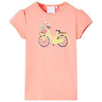 Kinder-T-Shirt Neonkoralle 116