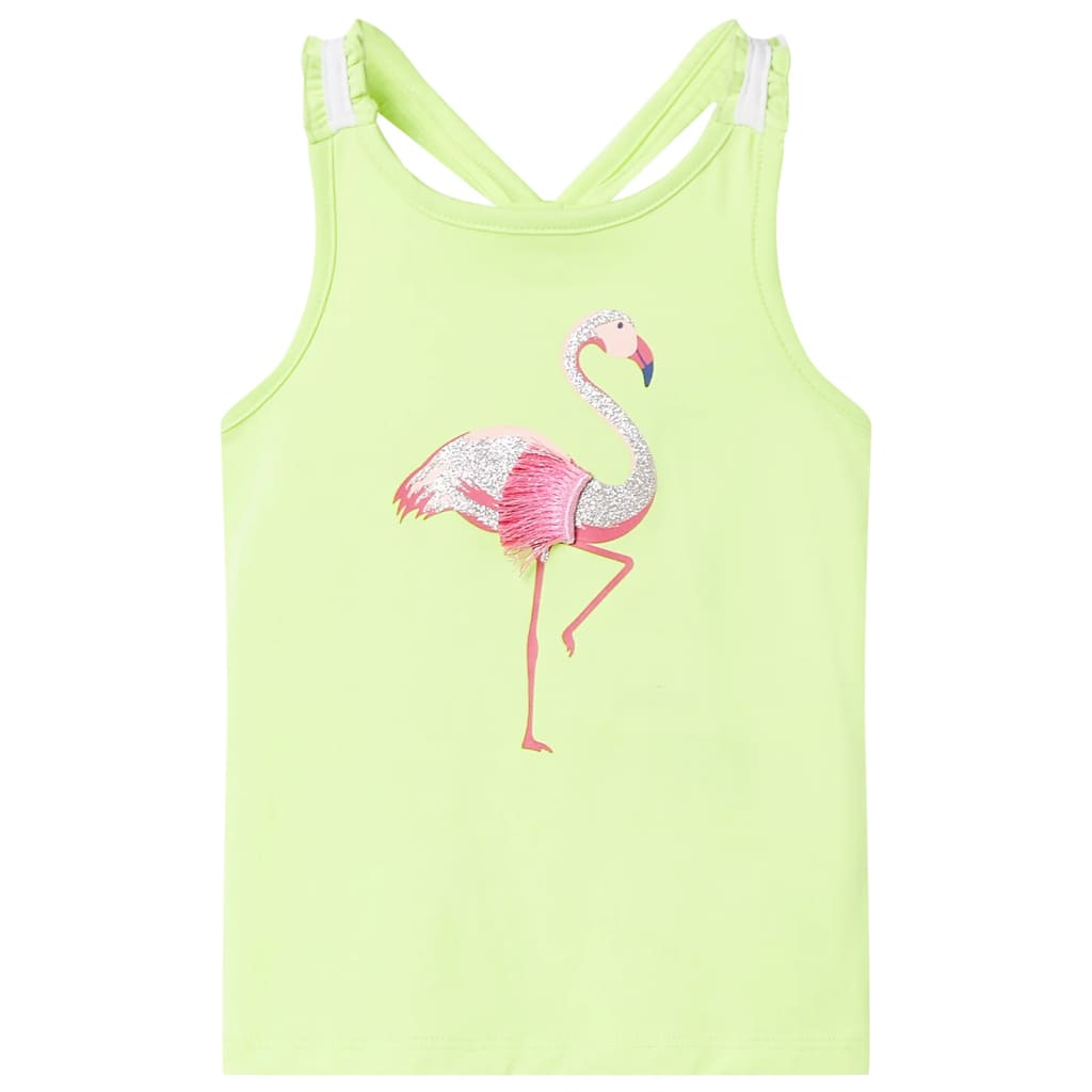 Kinder-Tanktop Neongelb 128