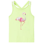 Kinder-Tanktop Neongelb 140
