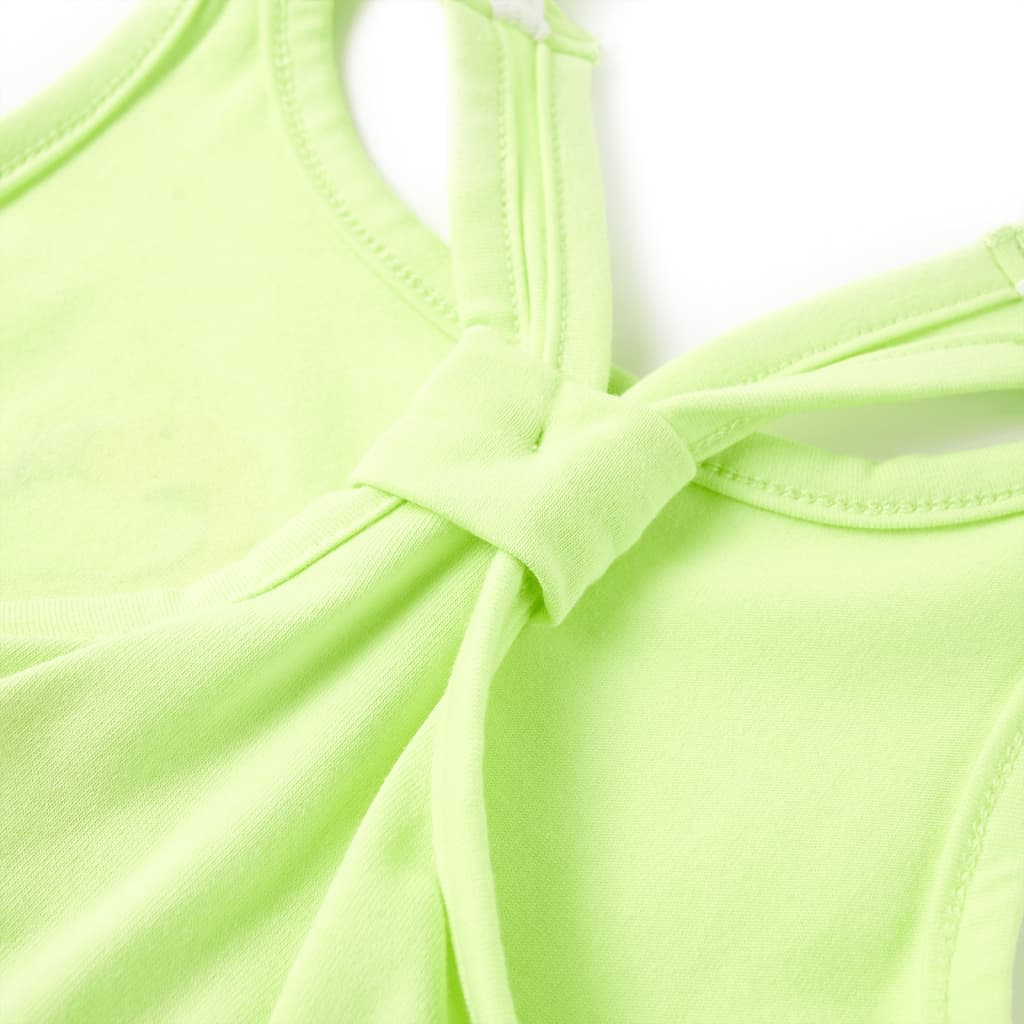 Kinder-Tanktop Neongelb 140