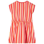 Kinderkleid mit Kordelzug Rosa und Rot 116
