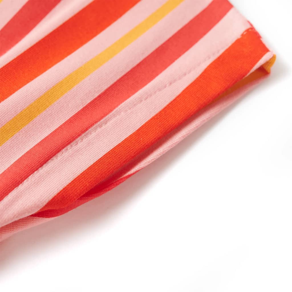 Kinderkleid mit Kordelzug Rosa und Rot 116