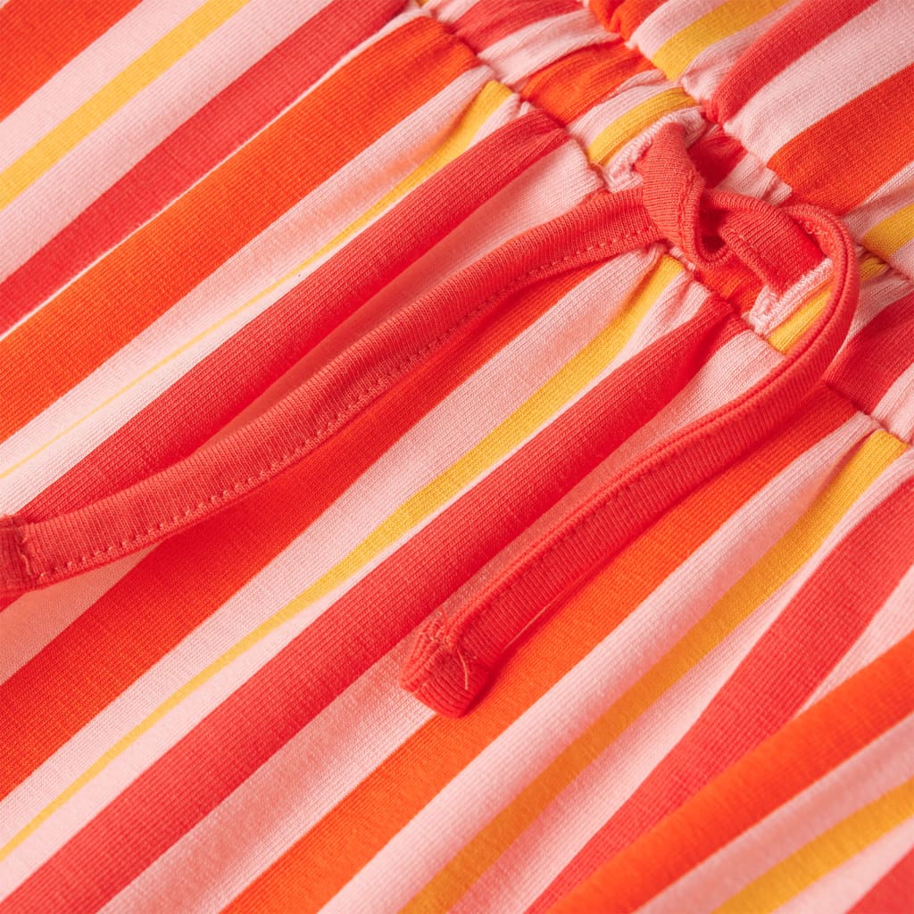 Kinderkleid mit Kordelzug Rosa und Rot 116
