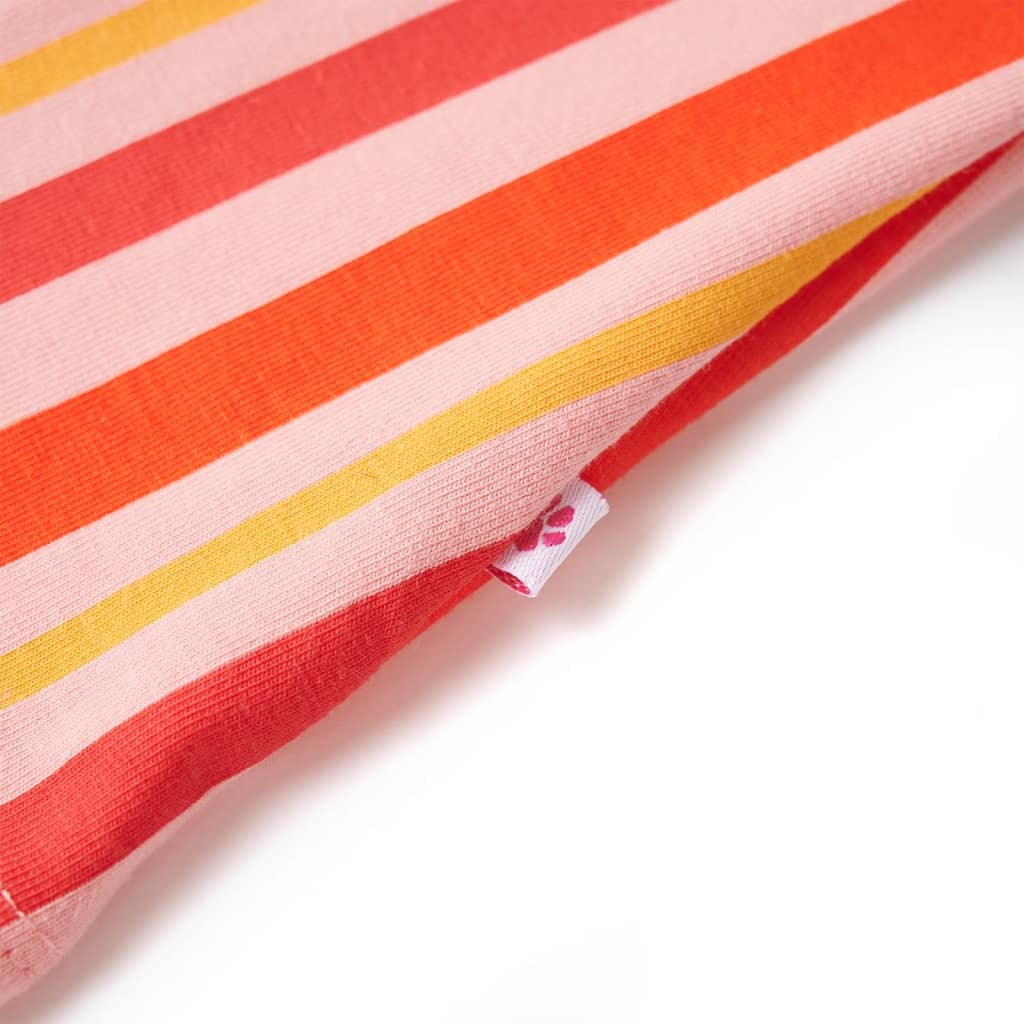 Kinderkleid mit Kordelzug Rosa und Rot 116