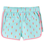 Kindershorts mit Kordelzug Helles Minzgrün 104
