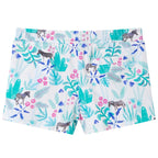 Kindershorts mit Kordelzug Ecru und Dunkles Minzgrün 128