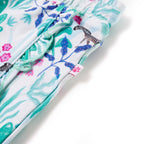 Kindershorts mit Kordelzug Ecru und Dunkles Minzgrün 128