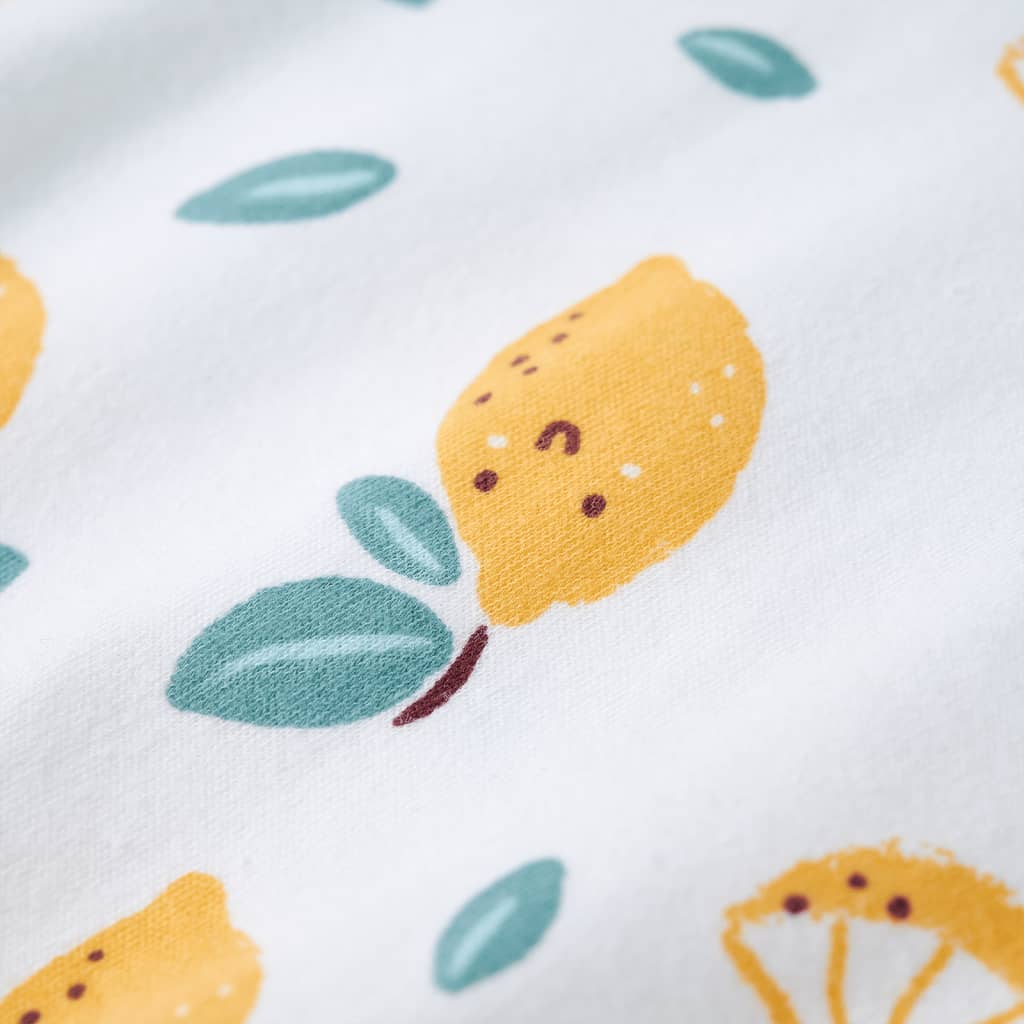 Kinder-T-Shirt mit Bindesaum Ecru 104