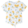Kinder-T-Shirt mit Bindesaum Ecru 116
