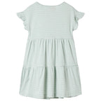 Kinderkleid mit Rüschenärmeln Minzgrün 128