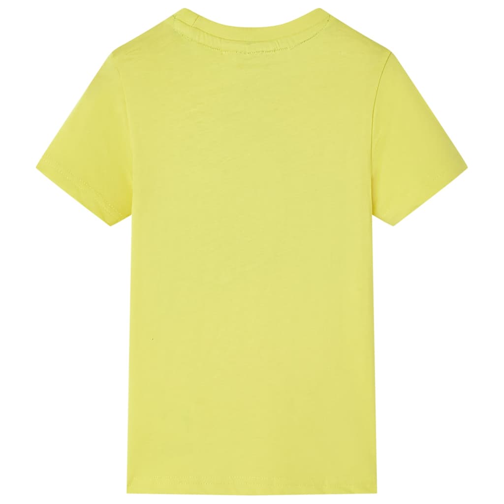 Kinder-Kurzarmshirt Gelb 140