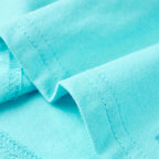 Kinder-Kurzarmshirt Aquablau 140
