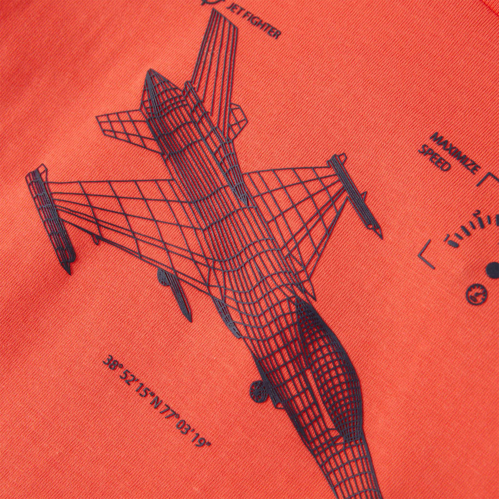 Kinder-T-Shirt Hellrot 128
