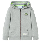 Kinder-Kapuzenpullover mit Reißverschluss Hellrosa 104