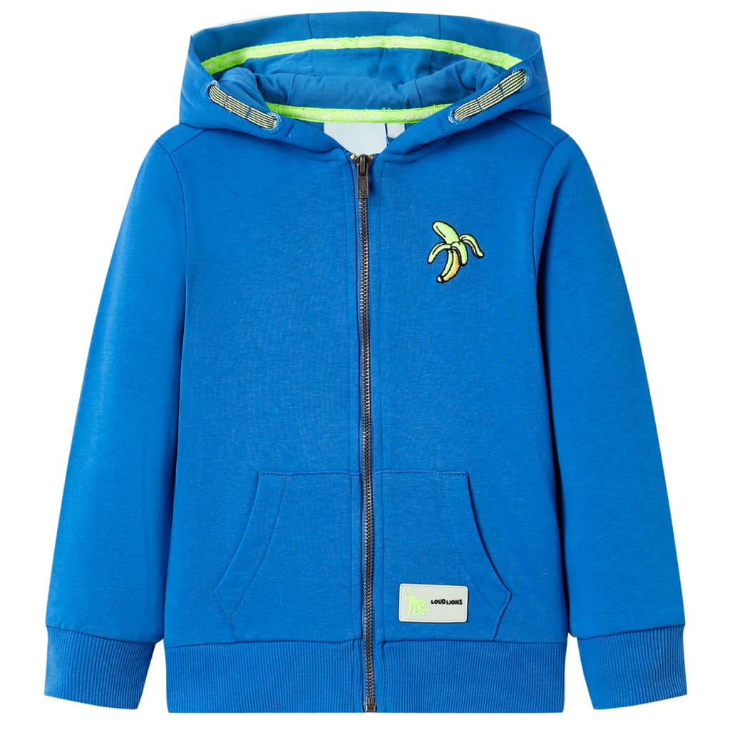 Kinder-Kapuzenpullover mit Reißverschluss Hellrosa 92