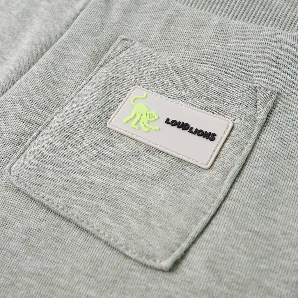 Kindershorts mit Kordelzug Hellkhaki Melange 140