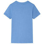 Kinder-T-Shirt Mittelblau 104