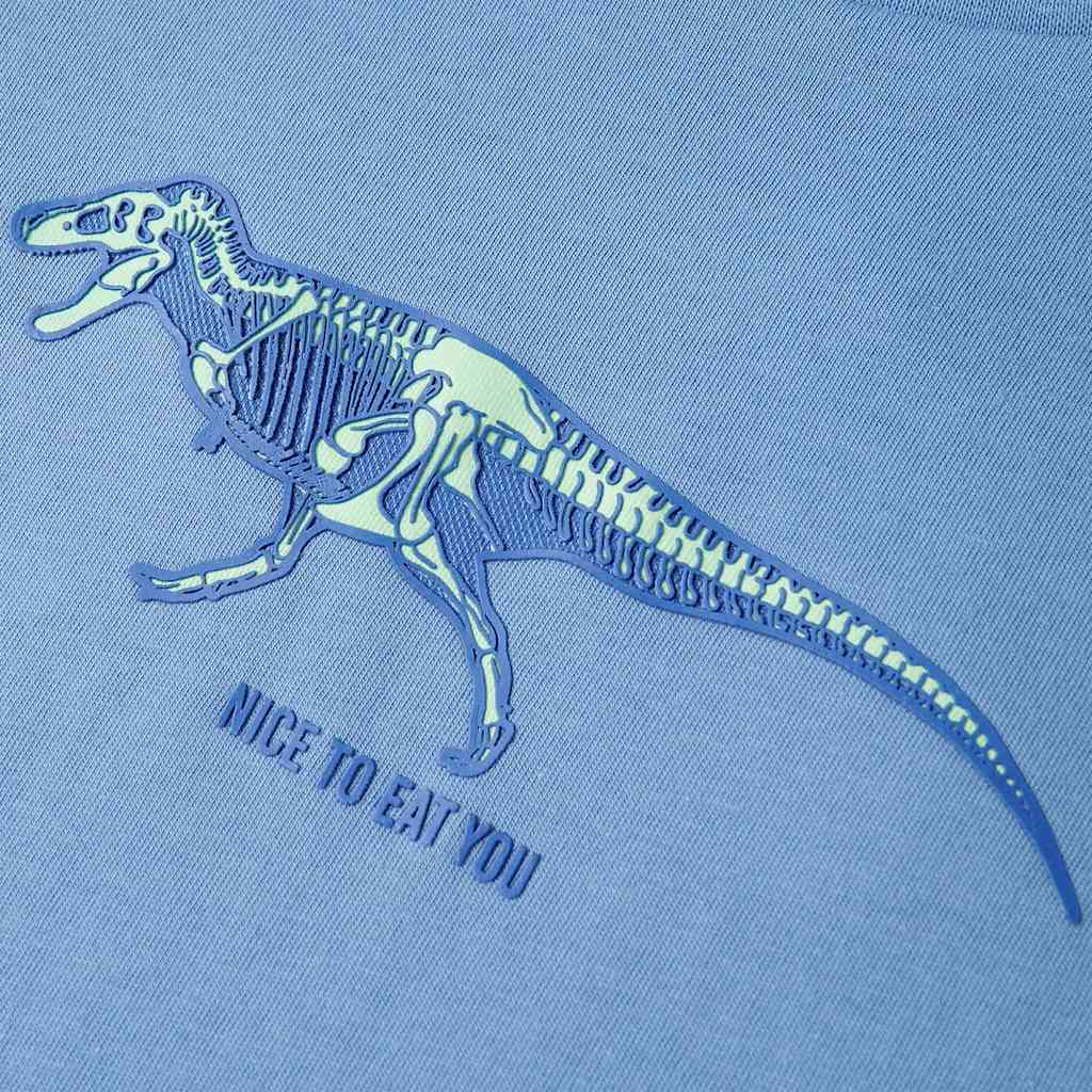 Kinder-T-Shirt Mittelblau 140