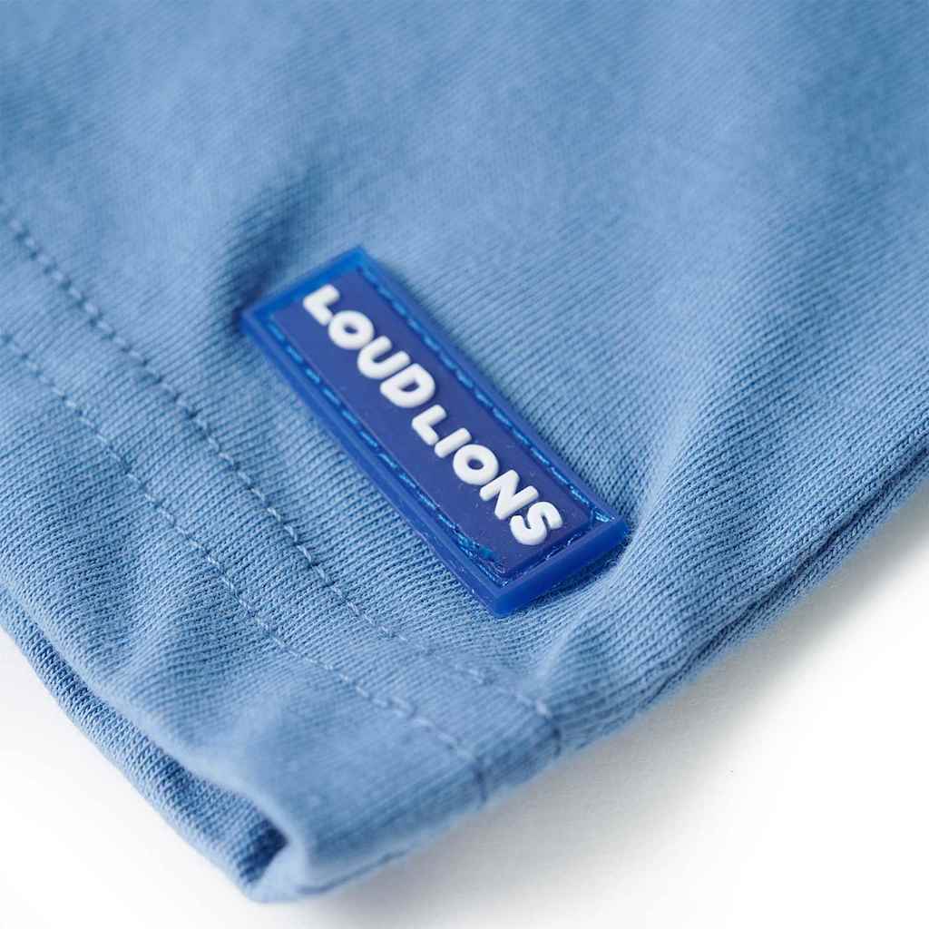 Kinder-T-Shirt Mittelblau 140