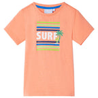 Kinder-T-Shirt Neonorange 140
