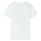 Kinder-Kurzarmshirt Ecru 128