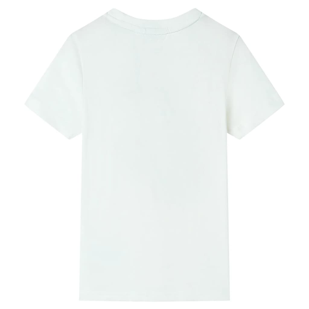 Kinder-Kurzarmshirt Ecru 128