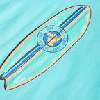 Kinder-Kurzarmshirt Aquablau 116