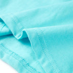 Kinder-Kurzarmshirt Aquablau 116