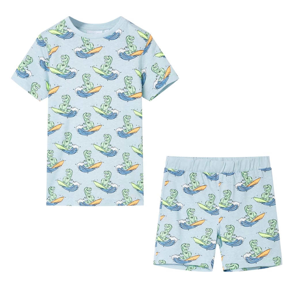 Kinderpyjama mit Kurzen Ärmeln Hellrosa 140