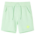 Kindershorts mit Kordelzug Knallgrün 128