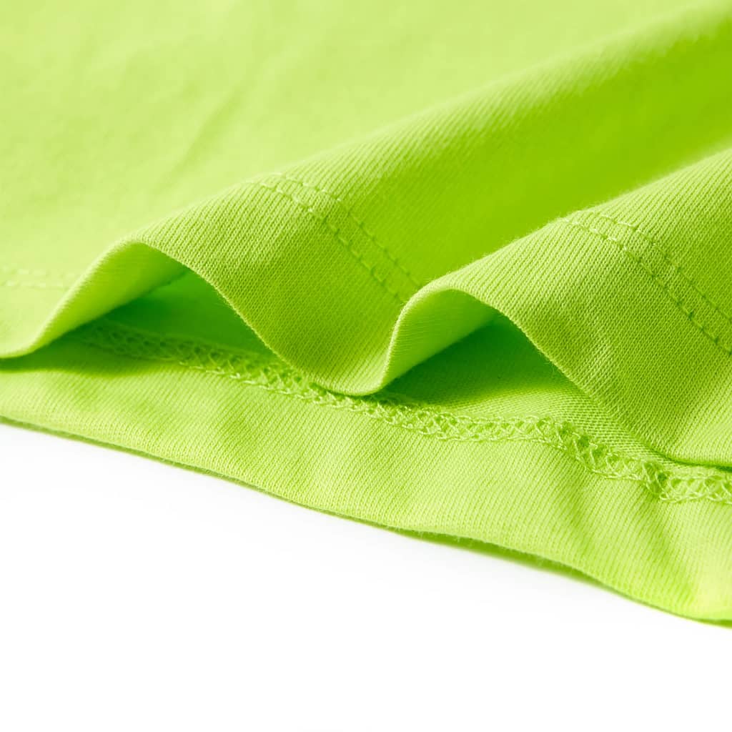 Kinder-Kurzarmshirt Limette 116