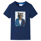 Kinder-Kurzarmshirt Mehrfarbig 128