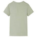 Kinder-Kurzarmshirt Hellkhaki 128